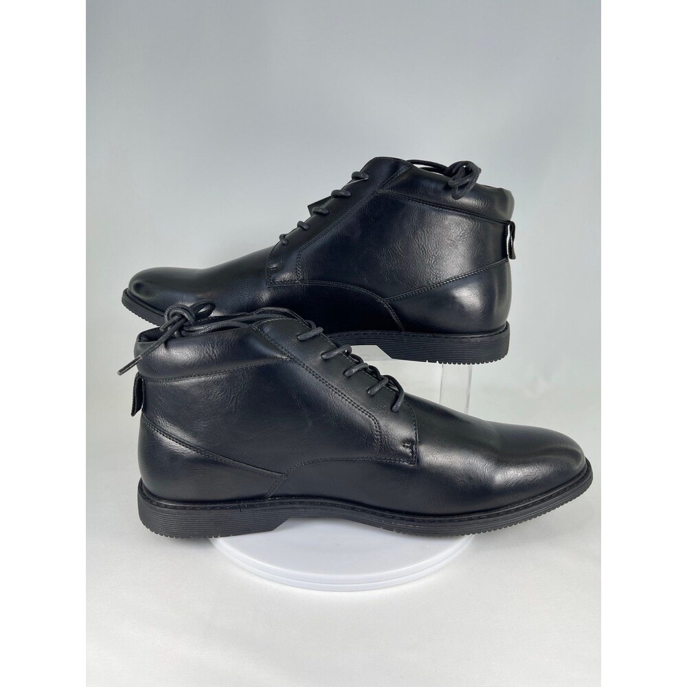 London Fog CL30578M Tyler Chukka Boots | Size: 13 M |  Black | NEW